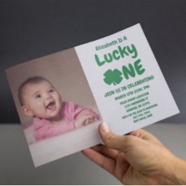 Convites Primeiro aniversario De Um Dia de São Patrício Sor