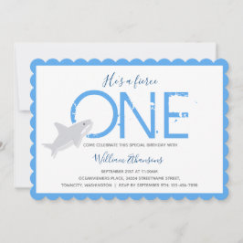 Convites Primeiro Aniversário de Um Tubarão