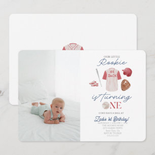 Convites Primeiro aniversario de Uniformes de Baseball Rook