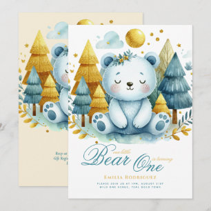 Convites Primeiro aniversario de Urso Selvagem (ou EDIT AGE