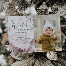 Convites Primeiro aniversario de Winter ONEderland Girl