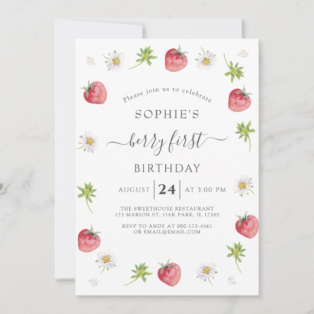 Convites Primeiro Aniversário do Amoranho Moderno (Frente)