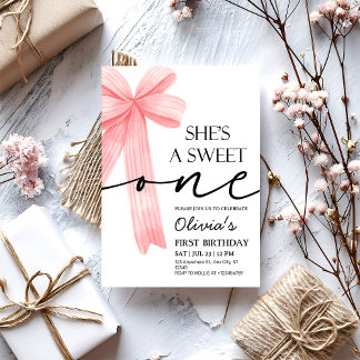 Convites Primeiro aniversario do Arco rosa