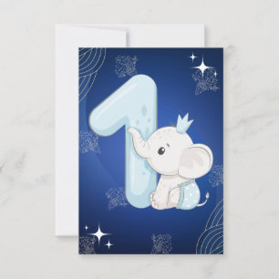 Convites Primeiro Aniversário do Bene Elefante