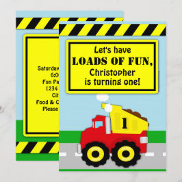 Convites Primeiro Aniversário do Bloco de Construção