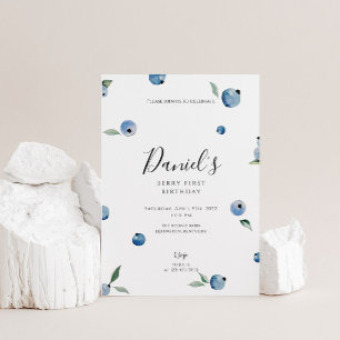 Convites Primeiro Aniversário do Blueberry