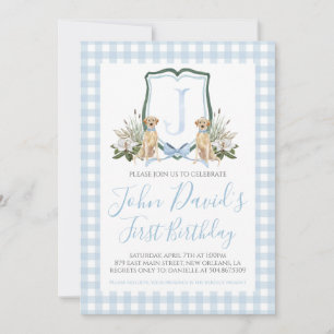 Convites Primeiro Aniversário do Cão Azul do Sul