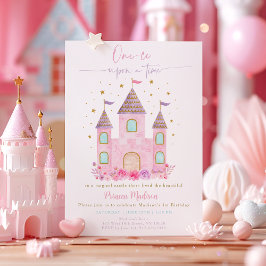 Convites Primeiro Aniversário do Castelo da Princesa Dourad