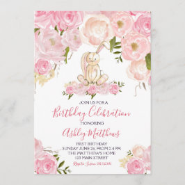 Convites primeiro aniversário do coelhinho da Páscoa, algum