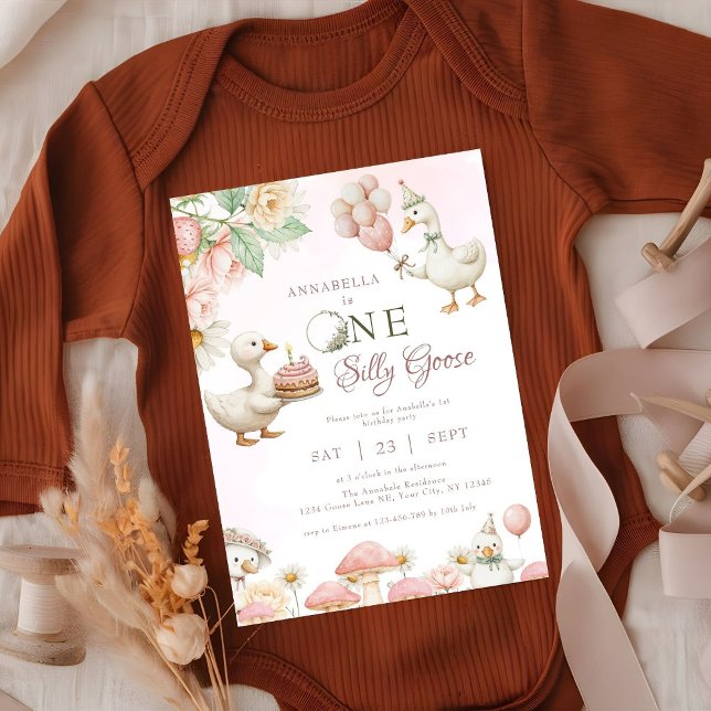 Convites primeiro aniversario do Cogumelo do Jardim Flor do (Criador carregado)