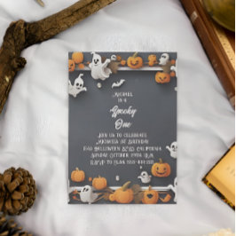 Convites Primeiro Aniversário do Dia das Bruxas Bonito