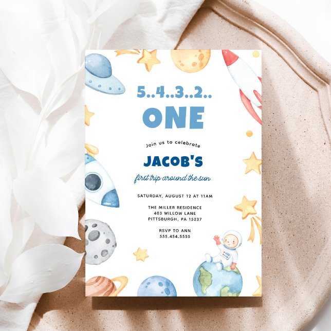 Convites Primeiro Aniversário do Espaço Exterior Desligado (Criador carregado)