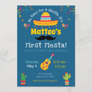 Convites Primeiro Aniversário do Festa Mexicano Aniversár
