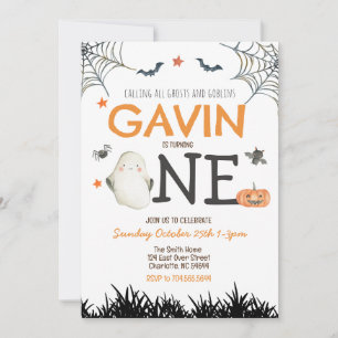 Convites Primeiro aniversário do Halloween