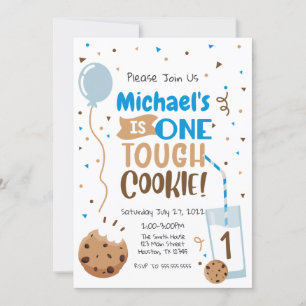 Convites Primeiro Aniversário do Invitación One Tough Cooki