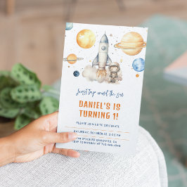 Convites Primeiro Aniversário do Menino dos Planetas Espaci