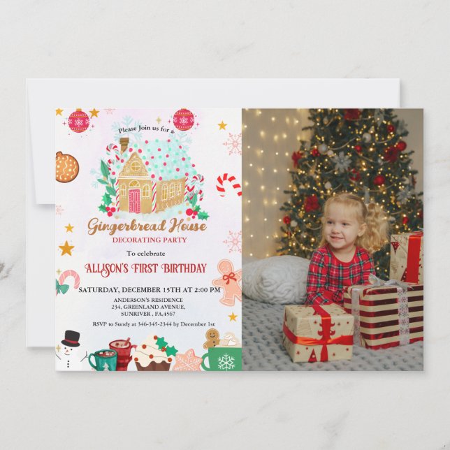 Convites Primeiro aniversario do Partido Decorriador do Gin (Frente)