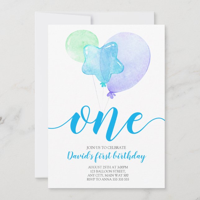 Convites primeiro aniversario do Primeiro Aniversário do Bl (Frente)