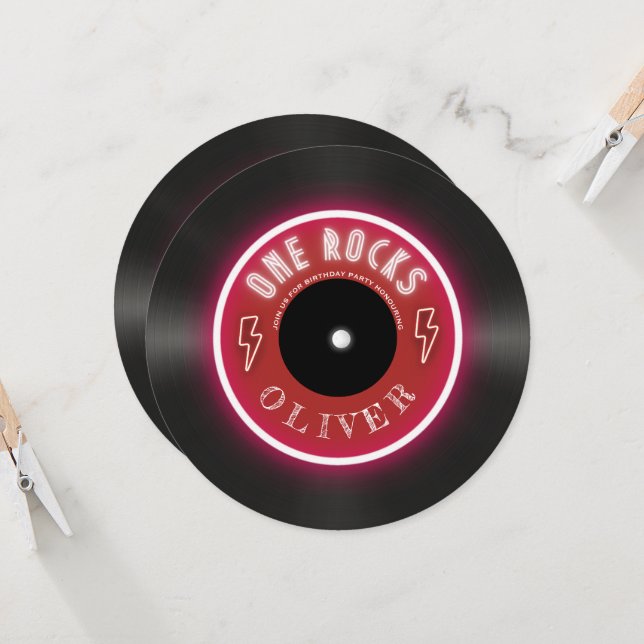 Convites Primeiro aniversário do recorde de vinil (Frente/Verso In Situ)