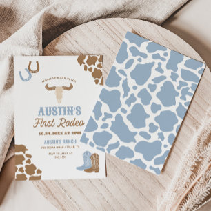 Convites Primeiro aniversário do Rodeo Cowboy