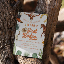 Convites Primeiro aniversário do Rodeo Cowboy