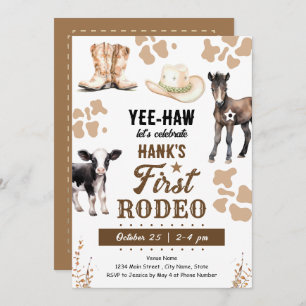 Convites Primeiro aniversário do Rodeo Ocidental
