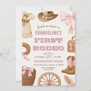 Convites Primeiro Aniversário do Rodeo Rosa Pessoal