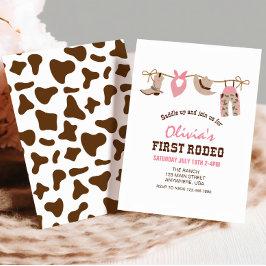 Convites Primeiro Aniversário do Rodeo Western Cowboy