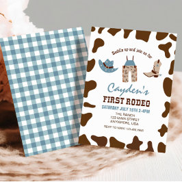 Convites Primeiro Aniversário do Rodeo Western Cowboy