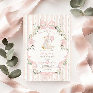 Convites Primeiro aniversario Elegante de Arco Rosa, ganha