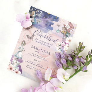 Convites primeiro aniversario em Onederland Magical Wonderl