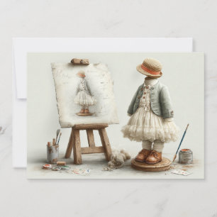 Convites Primeiro aniversario Estúdio do Escritor de Roupa 