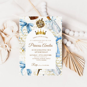 Convites primeiro aniversario Fada Fale Princesa Girassol A