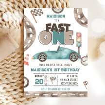Primeiro aniversario Fast One Race Car Boy
