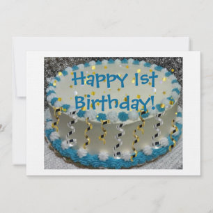 Convites primeiro aniversario feliz!