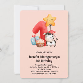 Convites Primeiro aniversario Feliz de Vaca
