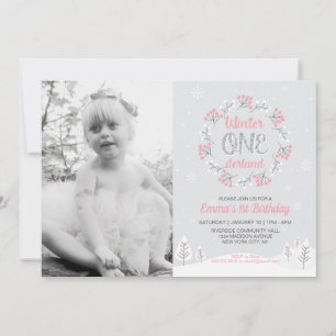 Convites primeiro aniversario Fotográfico de Winter Oneder