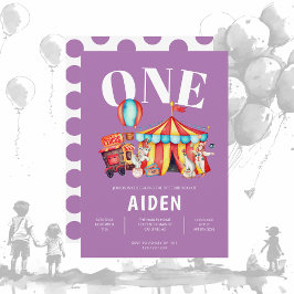 Convites Primeiro aniversario Grande Púrpura do Alto Circo 