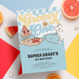 Convites Primeiro aniversario Groovy One Summer Groovy