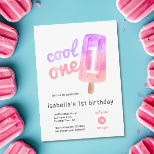 Convites primeiro aniversario legal de uma picolé