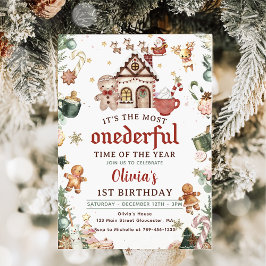 Convites Primeiro aniversario Maravilhoso dos Biscoitos de 