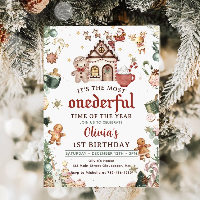 Convites Primeiro aniversario Maravilhoso dos Biscoitos de  (Criador carregado)