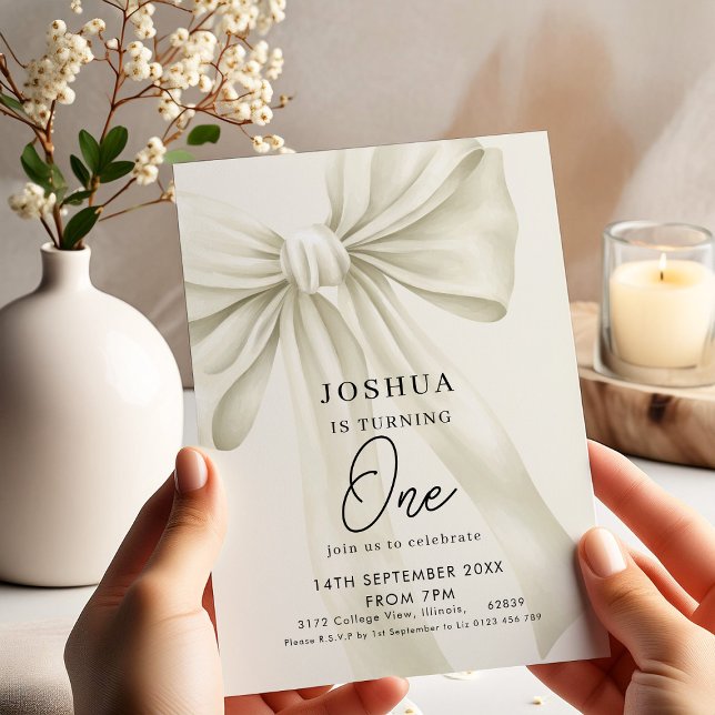 Convites Primeiro aniversario neutro do Arco (Criador carregado)