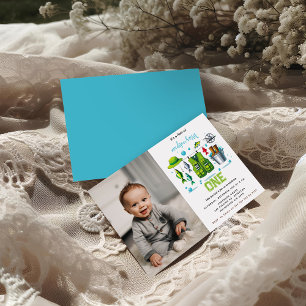 Convites Primeiro aniversario "O-Fish-Ally One" Do Arco De 