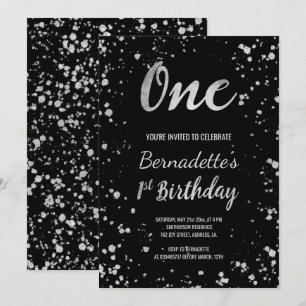 Convites Primeiro Aniversário, os esplendores de confete p