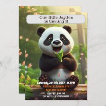 primeiro aniversario Panda Personalizada Crianças