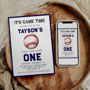 Convites Primeiro aniversario para Baixo no Primeiro Ano