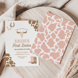 Convites Primeiro Aniversário Rodeo Cowgirl