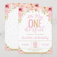 primeiro aniversario Rosa Floral Menina Maravilhos