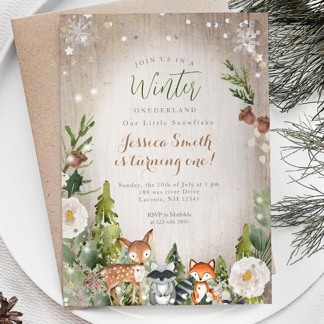 Convites Primeiro aniversario Russo de Onederland Mística (Criador carregado)